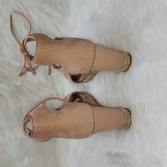 FRYE Roberta Ghillie Sandals Wedge Heels - Picture 6 of 6